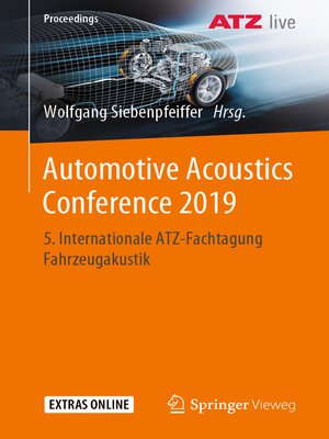 cover image of Automotive Acoustics Conference 2019